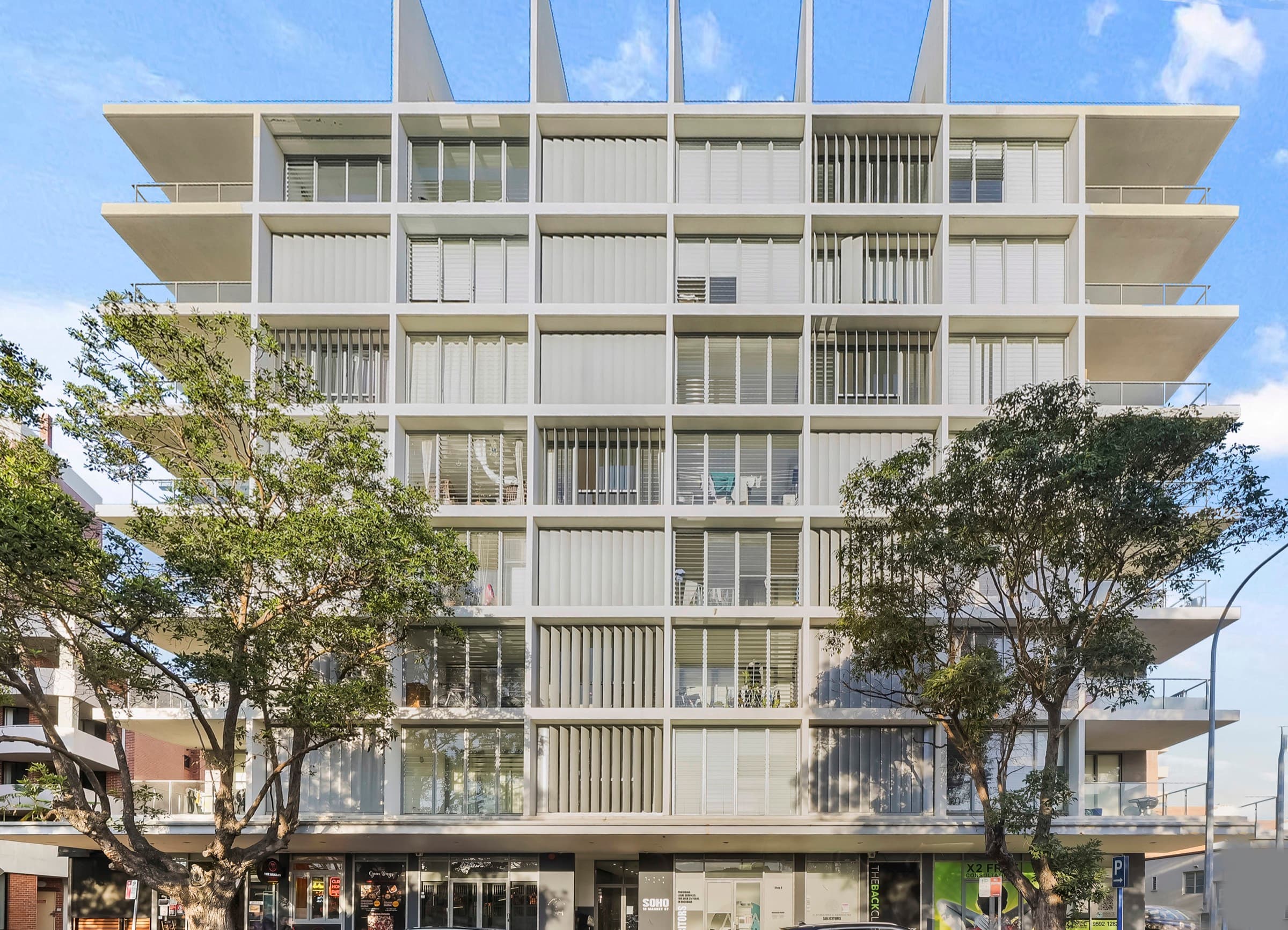 Modern apartment building at 18 Market Street, Rockdale